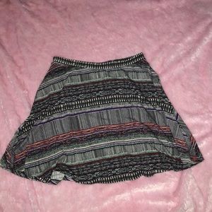 Patterned skater skirt
